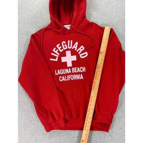 Gildan Red Lifeguard Hoodie - Picture 6 of 12